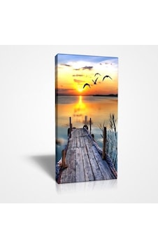 45X30 Cm Iskele Ve Martılar Kanvas Tablo 45X30 Cm Iskele Ve Martılar Kanvas Tablo