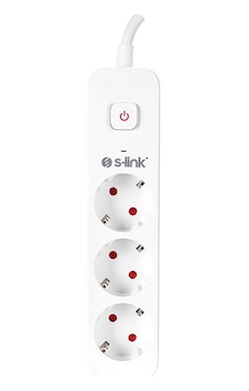 S-Link SPG301S 1.5M 3X1.5MM 750 Joule 3'lü Anahtarlı AKIM KORUMAL S-Link SPG301S 1.5M 3X1.5MM 750 Joule 3'lü Anahtarlı AKIM KORUMAL