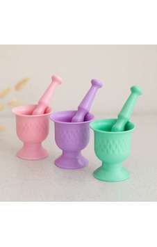 Renkli Plastik Havan Sarımsak Dövecek