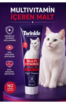 Multivitamin Kedi Malt Macunu 100 Gr 24'li Paket