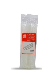 Plastik Çırt Kelepçe 100 Parça Beyaz 3.6x250mm