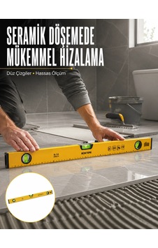 Maesko 600 Mm Su Terazisi Sarı Dayanıklı Gövde Hassas Ölçüm Yeni Nesil Maesko 600 Mm Su Terazisi Sarı Dayanıklı Gövde Hassas Ölçüm Yeni Nesil