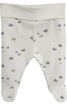 Bistyle Pantolon Patikli Little Boats Ekru - Gri Ekru - Mavi Bistyle Pantolon Patikli Little Boats Ekru - Gri Ekru - Mavi