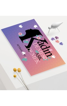 Kişiye Özel Kadınlar Günü Aşk Tasarımlı 240 Parça A3 Puzzle 2