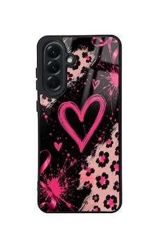 Samsung Galaxy Uyumlu A56 Kılıf Kamera Korumalı Desenli Zore Lusi Kapak - Pembe Kalp Samsung Galaxy Uyumlu A56 Kılıf Kamera Korumalı Desenli Zore Lusi Kapak - Pembe Kalp