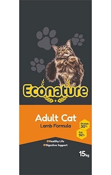 Econature Kuzu Etli Kuru Yetişkin Kedi Maması 15 KG Econature Kuzu Etli Kuru Yetişkin Kedi Maması 15 KG