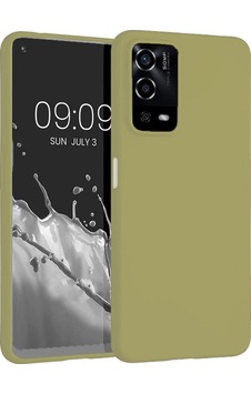 Oppo A55 4g Kılıf Zore Premier Silikon Kapak Gold Oppo A55 4g Kılıf Zore Premier Silikon Kapak Gold