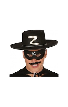 Z Logolu Yetişkin Zorro Şapkası Ve Zorro Maskesi Diğer Z Logolu Yetişkin Zorro Şapkası Ve Zorro Maskesi Diğer