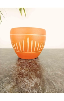 Bitki Tasarımı Ev Dekorasyon Dik Çizgi Desenli Terrakota Toprak Saksı Saksılık Salon Çiçeklik - 15 Cm Belirtilmemis Bitki Tasarımı Ev Dekorasyon Dik Çizgi Desenli Terrakota Toprak Saksı Saksılık Salon Çiçeklik - 15 Cm Belirtilmemis