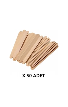 50 Adet Ahşap Spatula Dil Çubuğu Ağda Çubuğu 50 Adet Ahşap Spatula Dil Çubuğu Ağda Çubuğu