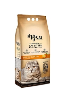 Mycat Portakal Kokulu İnce Topaklaşan Bentonit Kedi Kumu 10 L Mycat Portakal Kokulu İnce Topaklaşan Bentonit Kedi Kumu 10 L