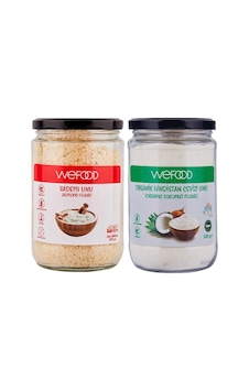 Glutensiz Badem Unu 250 Gr + Organik Hindistan Cevizi Unu 320 Gr Glutensiz Badem Unu 250 Gr + Organik Hindistan Cevizi Unu 320 Gr