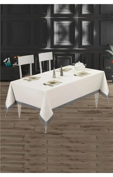 Fileli Masa Örtüsü 160 X 220 Gri Fileli Masa Örtüsü 160 X 220 Gri