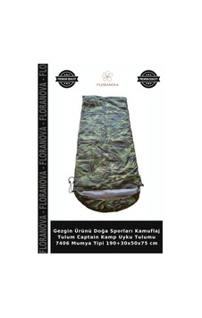 Gezgin Ürünü Doğa Sporları Kamuflaj Tulum Captain Kamp Uyku Tulumu 7406 Mumya Tipi 190+30x50x75 Cm Çok Renkli Gezgin Ürünü Doğa Sporları Kamuflaj Tulum Captain Kamp Uyku Tulumu 7406 Mumya Tipi 190+30x50x75 Cm Çok Renkli