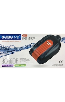 Sobo Sb-8806 Çift Çıkışlı Akvaryum Hava Motoru 2x5l/Dak. 4.5 W Sobo Sb-8806 Çift Çıkışlı Akvaryum Hava Motoru 2x5l/Dak. 4.5 W