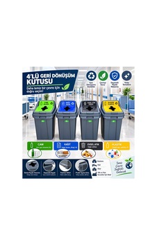 4'lü Geri Dönüşüm Kutusu - 926704673