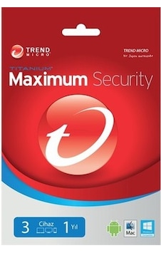 Trend Micro Maximum Security 3 Cihaz 1 Yıl Dijital Lisans Trend Micro Maximum Security 3 Cihaz 1 Yıl Dijital Lisans