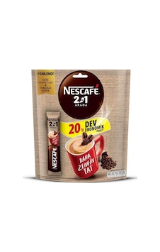 Nescafe 2 si 1 Arada 10 G x 20'li Hazır Kahve Ekonomik Paket Nescafe 2 si 1 Arada 10 G x 20'li Hazır Kahve Ekonomik Paket