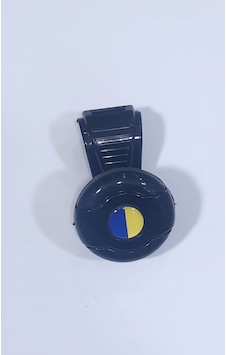 Siyah Dönebilen Vites Topuzu Sarı Lacivert Stickerlı Çok Renkli