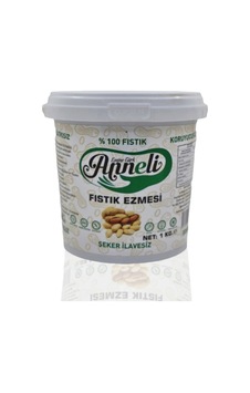 1 Kg Fıstık Ezmesi Şekersiz Sade %100 Doğal %100 Fıstık