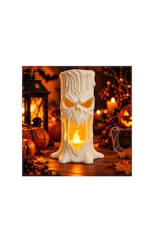 Eriyen Hayalet Led Mumlu Lamba 15 Cm - Dekoratif Halloween Gece Lambası Beyaz Beyaz Eriyen Hayalet Led Mumlu Lamba 15 Cm - Dekoratif Halloween Gece Lambası Beyaz Beyaz