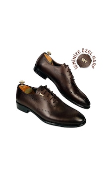 Twingold Kişiselleştirilebilir Premium Hakiki Deri Oxford Klasik Erkek Ayakkabı Kahverengi Kahverengi Twingold Kişiselleştirilebilir Premium Hakiki Deri Oxford Klasik Erkek Ayakkabı Kahverengi Kahverengi