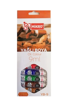 Mikro Yb-9 Yağlı Boya 12li 9ml Mikro Yb-9 Yağlı Boya 12li 9ml