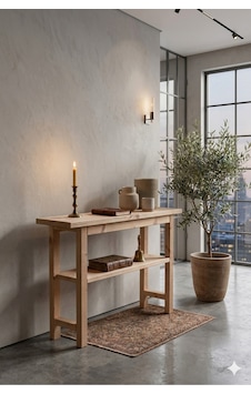 Naturel Ahşap Ladin Modern Dresuar Raflı Naturel Ahşap Ladin Modern Dresuar Raflı