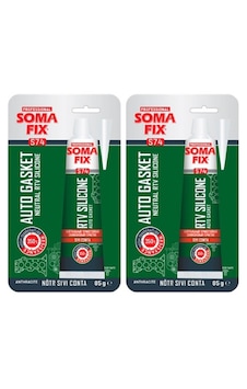 Somafix 2 Adet 85 Ml Tüp Nötr Antrasit Gri Tüp Rtv Silikon Sıvı Conta 350 ºc Somafix 2 Adet 85 Ml Tüp Nötr Antrasit Gri Tüp Rtv Silikon Sıvı Conta 350 ºc
