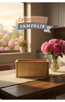 Geleneksel Tasarım Kapaklı Büyük Ekmeklik Dikdörtgen Ahşap Ekmek Sepeti Akça Desenli Çok Renkli Geleneksel Tasarım Kapaklı Büyük Ekmeklik Dikdörtgen Ahşap Ekmek Sepeti Akça Desenli Çok Renkli