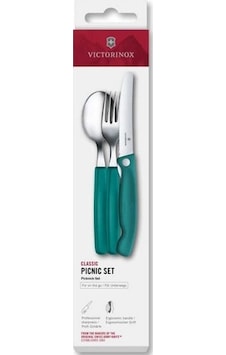 Victorinox 6.7194.3fc1 Swiss Classic 3lü Piknik Seti - Yeşil Renkli Victorinox 6.7194.3fc1 Swiss Classic 3lü Piknik Seti - Yeşil Renkli