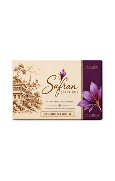 Safran Şekerleme Fındıklı Lokum 350 G Safran Şekerleme Fındıklı Lokum 350 G