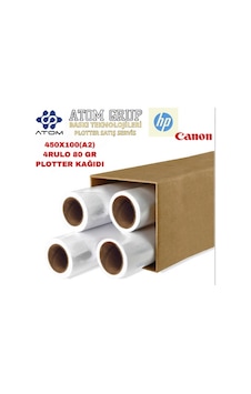 Hp Plotter Kağıdı 450 x 100 80 Gr 4 Rulo Hp Plotter Kağıdı 450 x 100 80 Gr 4 Rulo