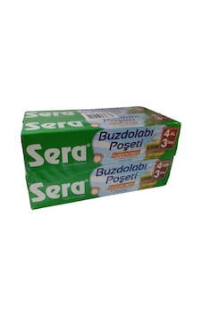 Sera Küçük Boy Buzdolabı Poşeti 4'lü 20 x 30 CM