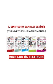 Sinan Kuzucu Yayınları 7. Sınıf Meb Böyle Sorar Soru Bankası Seti ( 2028 LGS ÖN HAZIRLIK - TÜRKİYE YÜZYILI MAARİF MODEL - SON GÜNCEL BASKI ) Sinan Kuzucu Yayınları 7. Sınıf Meb Böyle Sorar Soru Bankası Seti ( 2028 LGS ÖN HAZIRLIK - TÜRKİYE YÜZYILI MAARİF MODEL - SON GÜNCEL BASKI )