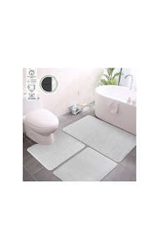 Plato Halı Vitrin Peluş 3'lü Set Premium Banyo Takımı 50x60 Klozet - 60x100 - 50x60 Set Beyaz Plato Halı Vitrin Peluş 3'lü Set Premium Banyo Takımı 50x60 Klozet - 60x100 - 50x60 Set Beyaz