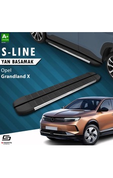 S-dizayn Opel Grandland X 2 Hybrid S-line Krom Yan Basamak 183 Cm 2024 Üzeri A+ Kalite