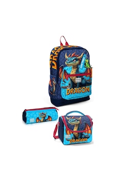 Coral High Kids Dragon Desenli 3 Lü Okul Çanta Seti Set0133213 Mavi Coral High Kids Dragon Desenli 3 Lü Okul Çanta Seti Set0133213 Mavi