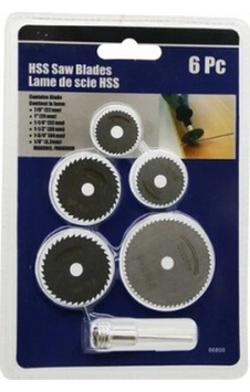6 Parça Mini Yuvarlak Testere Bıçakları 22---44mm 5324 6 Parça Mini Yuvarlak Testere Bıçakları 22---44mm 5324
