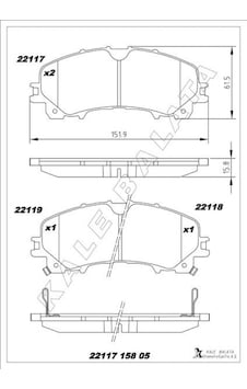 Ön - 940 - Fren Balata Nıssan X-traıl 1.6l R9m Dci T32 Dizel 5 Koltuklu Araçlar - Mıxdepo - İçin 14- Ön Fren Ön - 940 - Fren Balata Nıssan X-traıl 1.6l R9m Dci T32 Dizel 5 Koltuklu Araçlar - Mıxdepo - İçin 14- Ön Fren