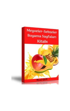 Meyveler Ve Sebzeler Boyama Sayfalar Kitabı