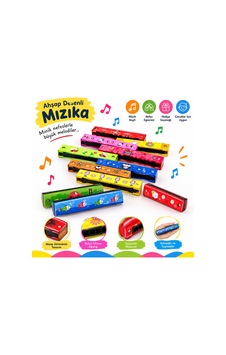 Ahşap Desenli Mızıka 50li Paket
