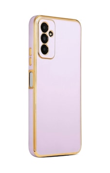Samsung Uyumlu Galaxy M23 Kılıf Zore Bark Kapak Lila