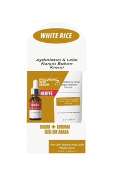 White Rice Aydınlatıcı & Leke Karşıtı Bakım Kremi Bakım Ve Koruma İkisi Bir Arada Özel Paket Sku: Zeus8690010471161