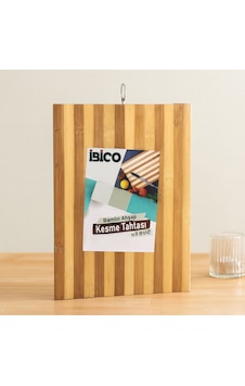 Bambu Kesme Tahtası 26x36x1.2 Cm Metal Kulplu Renkli Bambu Kesme Tahtası 26x36x1.2 Cm Metal Kulplu Renkli