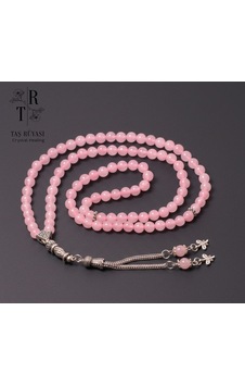 Pembe Kuvars Doğal Taş 99'luk Dua Tesbihi 6 Mm - Sevginin Ve Huzurun Işığı Gri Pembe Kuvars Doğal Taş 99'luk Dua Tesbihi 6 Mm - Sevginin Ve Huzurun Işığı Gri