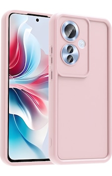 Oppo Reno 11f Kılıf Kamera Korumalı Kalın Kenarlı Viera Silikon Case Pembe Oppo Reno 11f Kılıf Kamera Korumalı Kalın Kenarlı Viera Silikon Case Pembe
