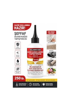 Hazır 250 Gr Şeffaf Duvar Kağıdı Tutkalı Bordür Vinil Tekstil El İşi Yapıştırıcısı Hazır 250 Gr Şeffaf Duvar Kağıdı Tutkalı Bordür Vinil Tekstil El İşi Yapıştırıcısı
