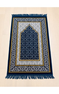 Kadife Seccade - 70x110 Cm - Yumuşak Ve Konforlu Açık Mavi Kadife Seccade - 70x110 Cm - Yumuşak Ve Konforlu Açık Mavi