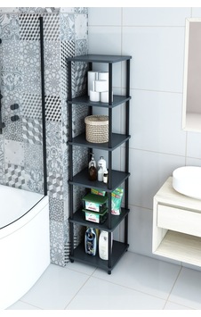 6 Raflı Kare Banyo Dolabı Havluluk Banyo Kileri Banyo Düzenleyici, Kolay Kurulum, Şık Ve Fonksiyonel Antrasit 6 Raflı Kare Banyo Dolabı Havluluk Banyo Kileri Banyo Düzenleyici, Kolay Kurulum, Şık Ve Fonksiyonel Antrasit